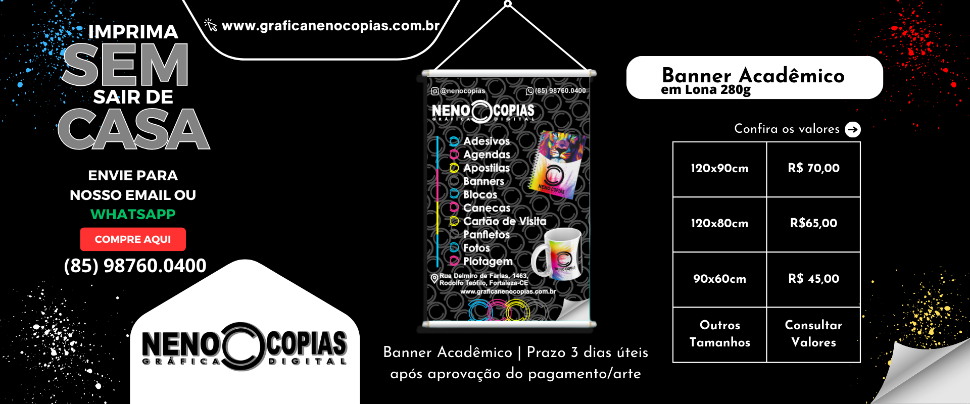 Banner de Lona Acadêmico